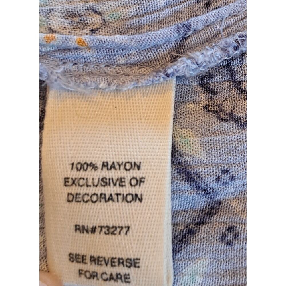 Mudd XL Sundress Lt. Blue Geometric Pattern Maxi Boho‎ - Picture 9 of 9